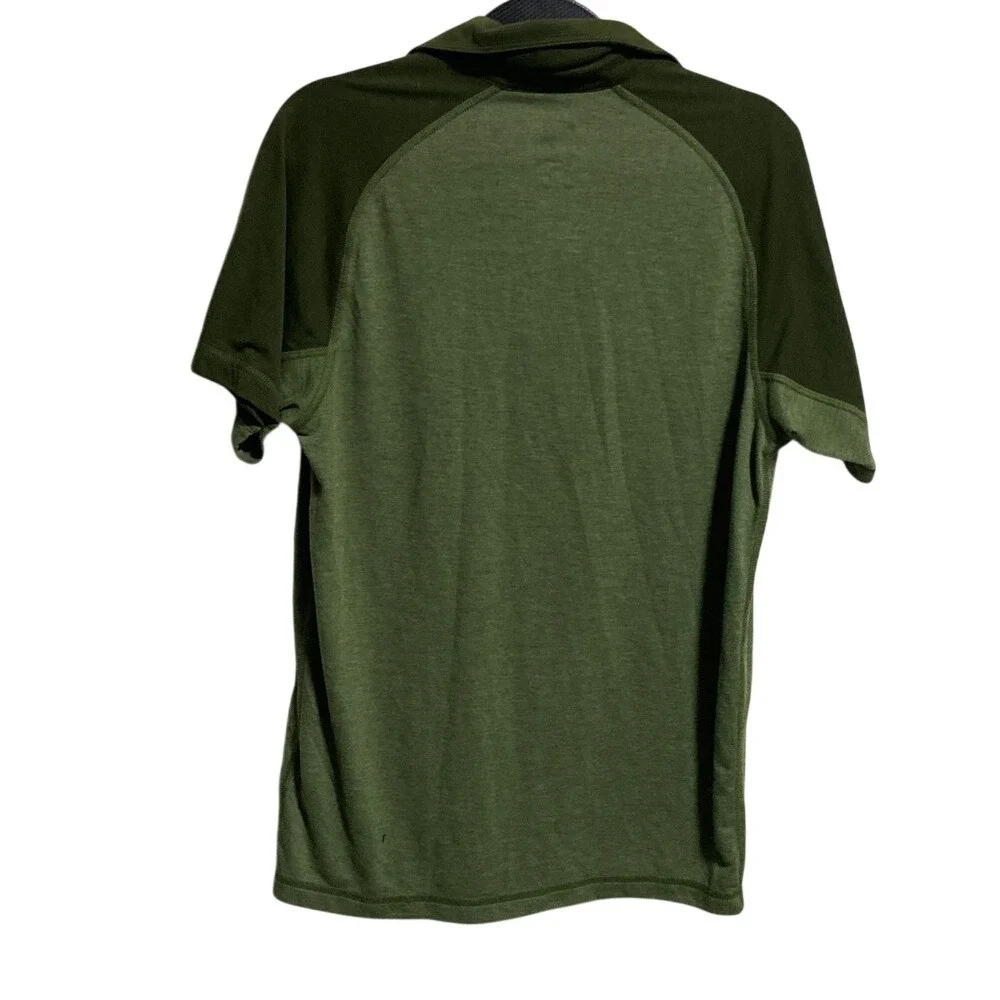 The North Face Men's Olive Green Two-Tone Polo